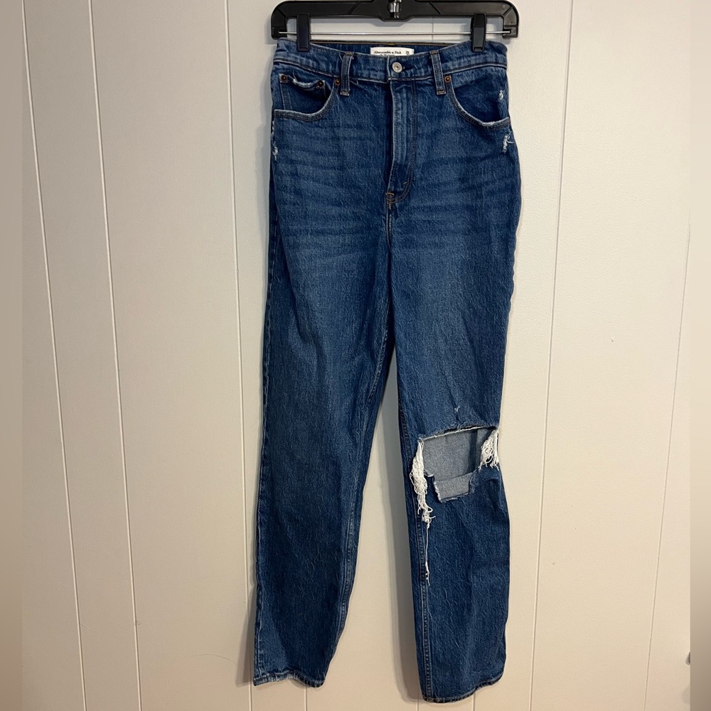Abercrombie & Fitch‎ the 90s straight ultra high-rise curve love jeans size 28